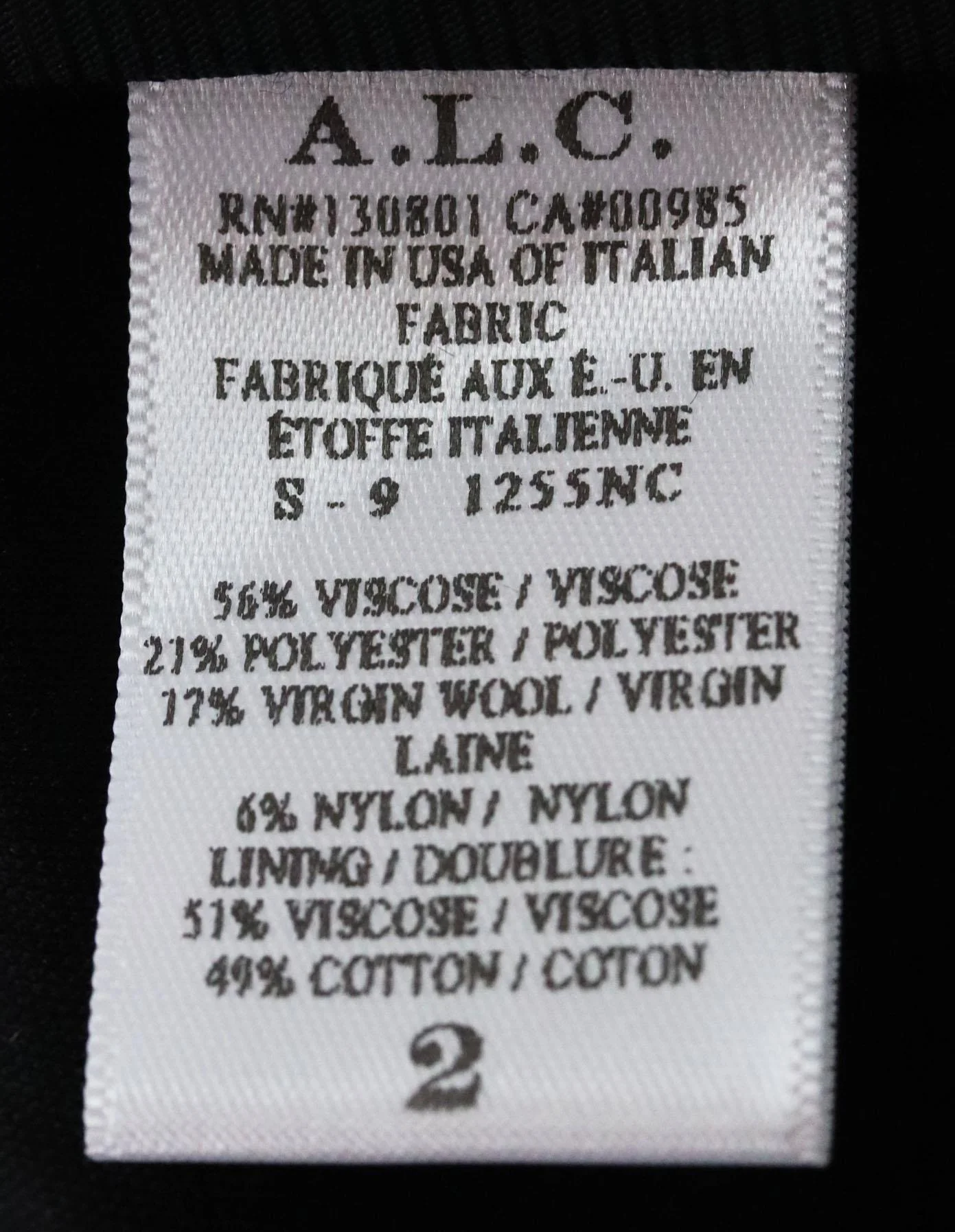 A.L.C. BOHEN TEXTURED WOOL BLEND COAT US 2 UK 6 - Image 7