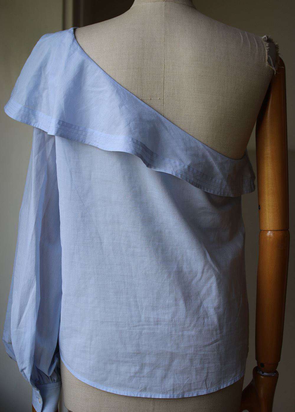 A.L.C. BRIELLE ONE SHOULDER RUFFLED TOP US 8 UK 12 - Image 5