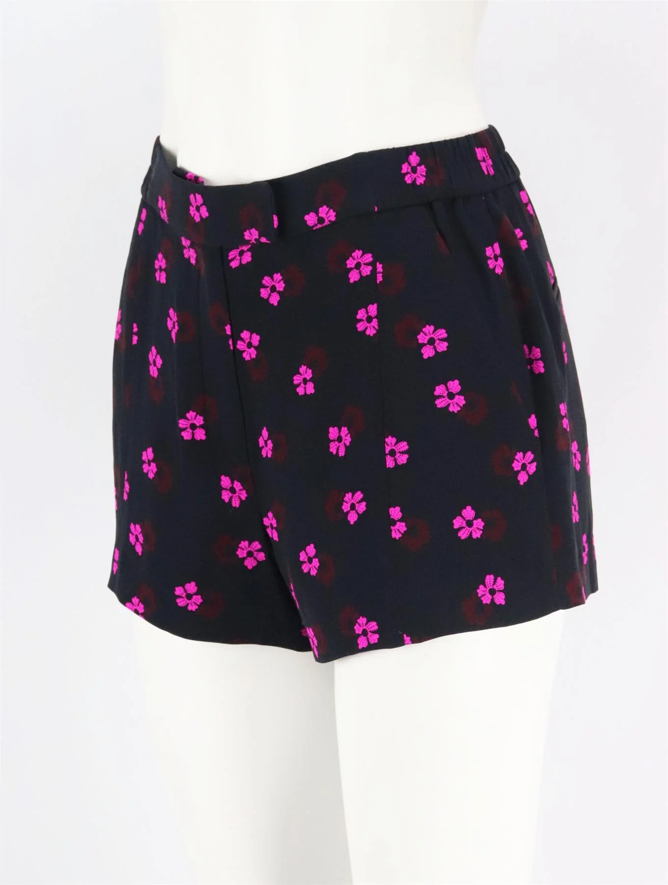 A.L.C. FLORAL PRINT SILK CREPE SHORTS US 4 UK 8 - Image 3