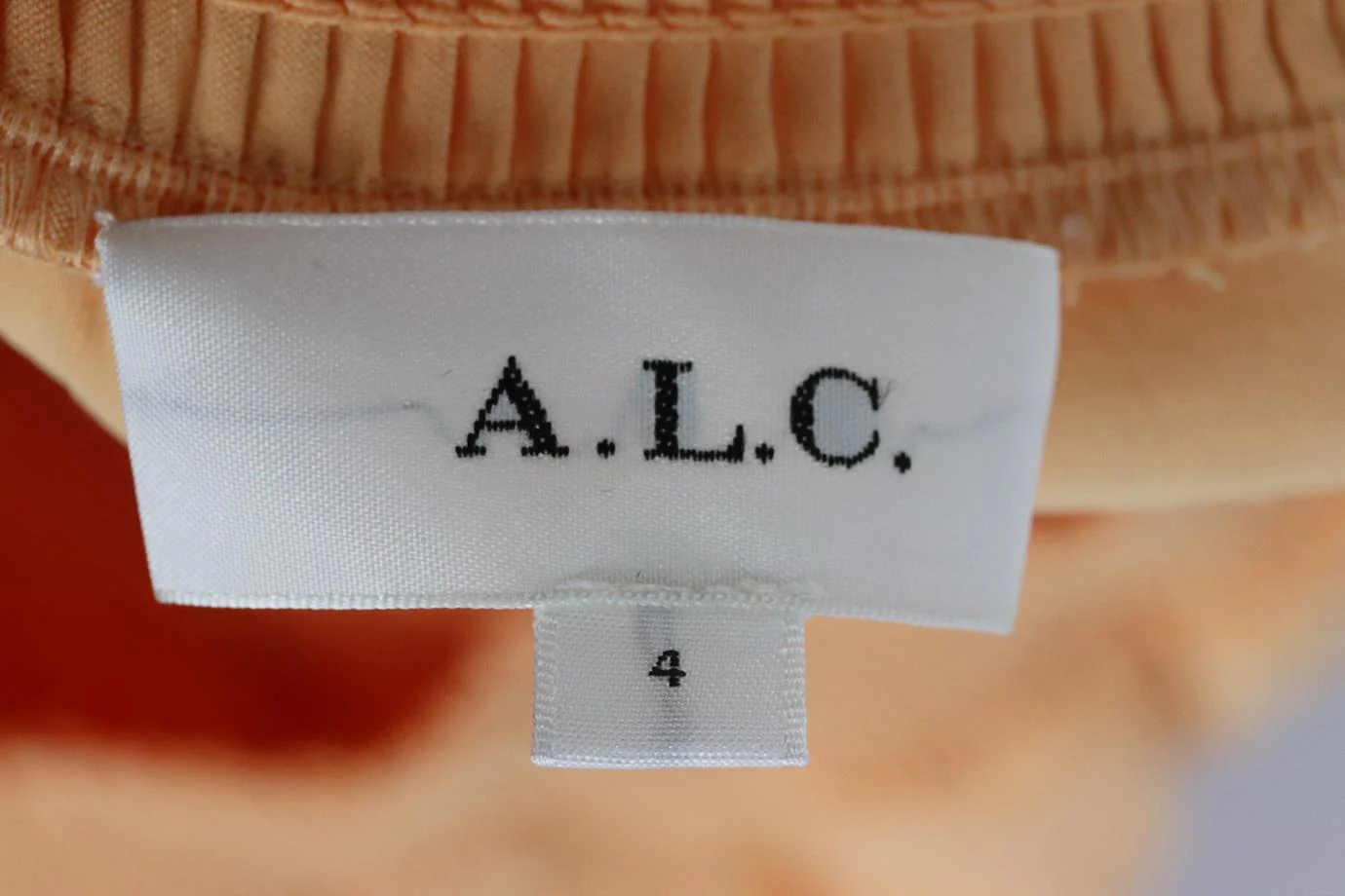 A.L.C. OFF THE SHOULDER LINEN BLEND MIDI DRESS US 4 UK 8 - Image 5