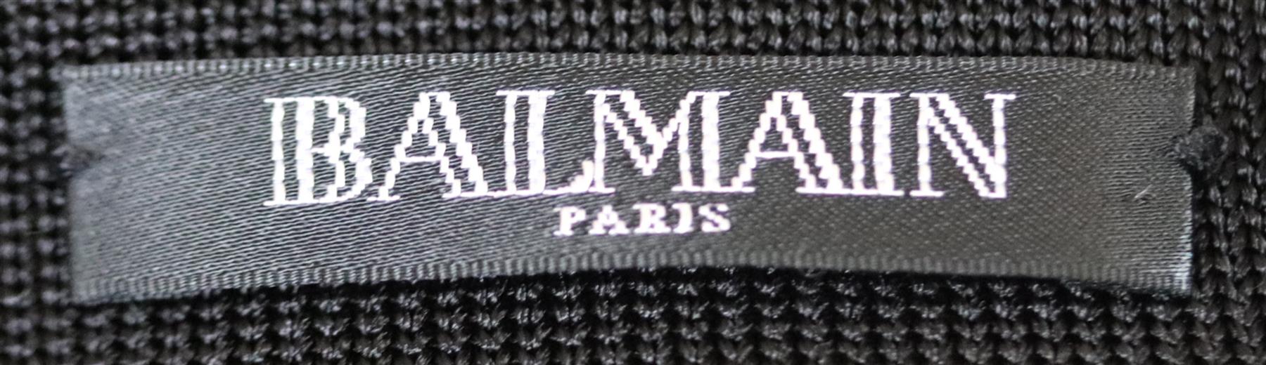 BALMAIN CHEVRON PATTERNED MOHAIR BLEND MIDI SKIRT FR 36 UK 8 - Image 5