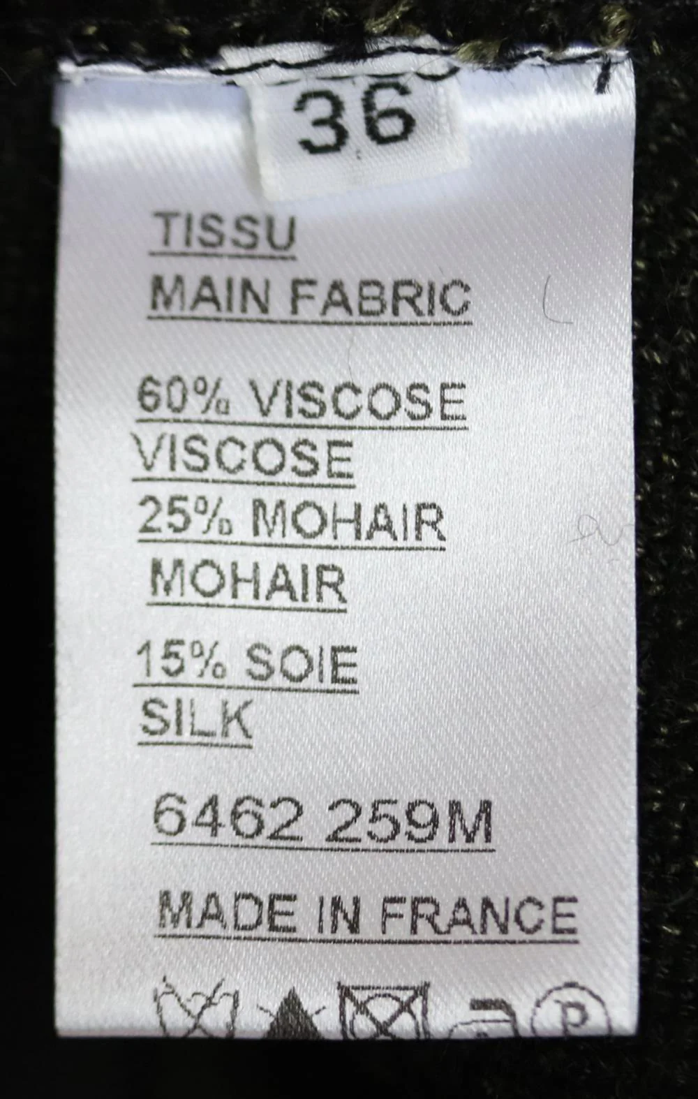 BALMAIN CHEVRON PATTERNED MOHAIR BLEND MIDI SKIRT FR 36 UK 8 - Image 6