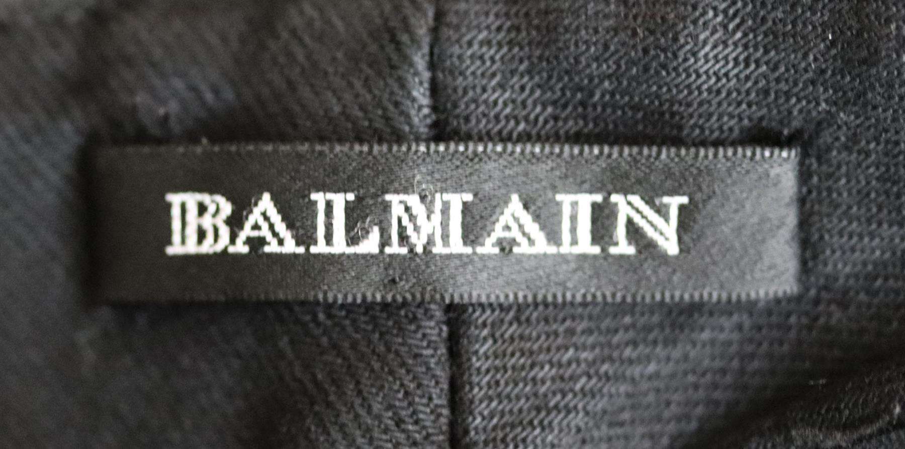 BALMAIN DISTRESSED MOTO STYLE LOW RISE SKINNY JEANS FR 38 UK 10 - Image 4