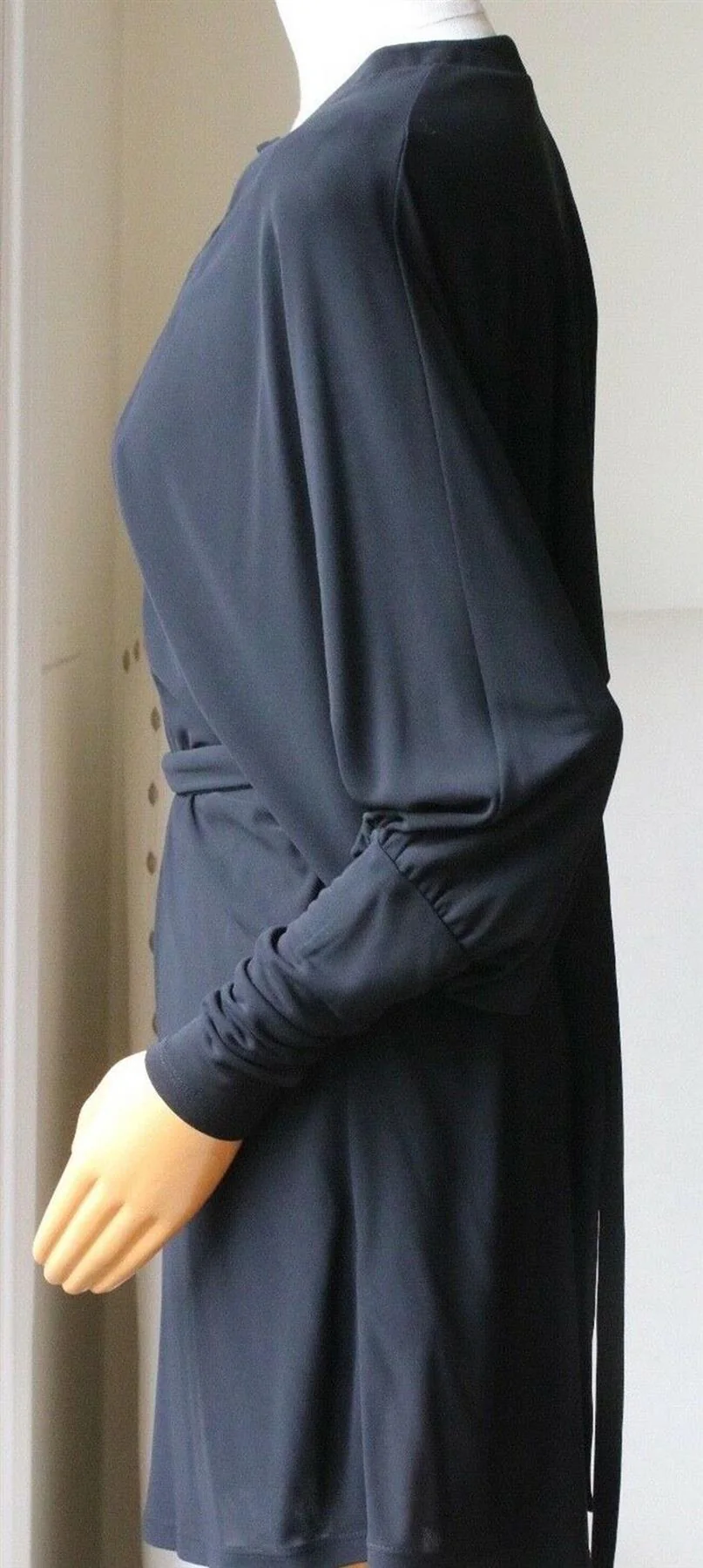 BALMAIN LACE UP CREPE MINI DRESS FR 36 UK 8 - Image 4