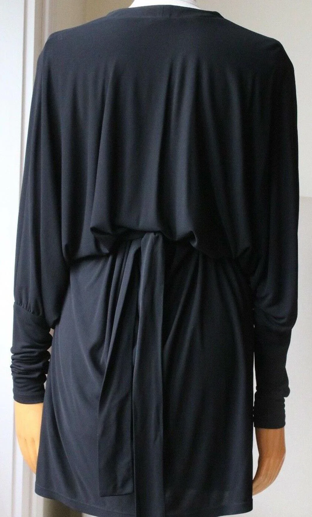 BALMAIN LACE UP CREPE MINI DRESS FR 36 UK 8 - Image 5