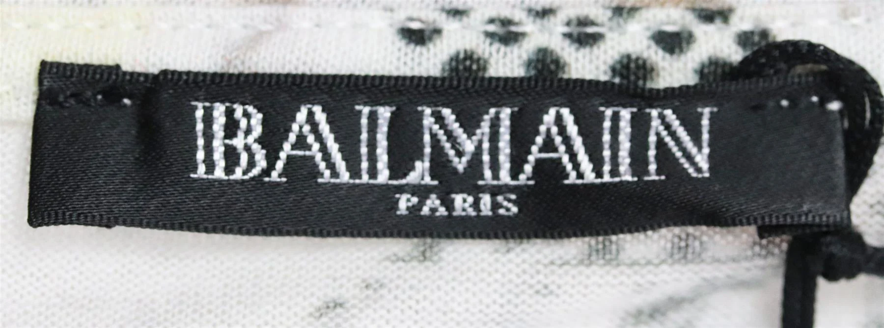 BALMAIN PRINTED COTTON JERSEY T-SHIRT FR 36 UK 8 - Image 5