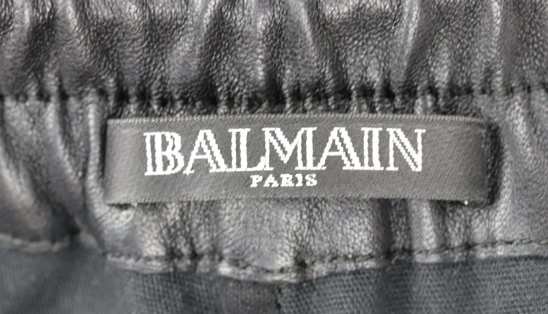BALMAIN STRETCH LEATHER BIKER PANTS FR 34 UK 6 - Image 5