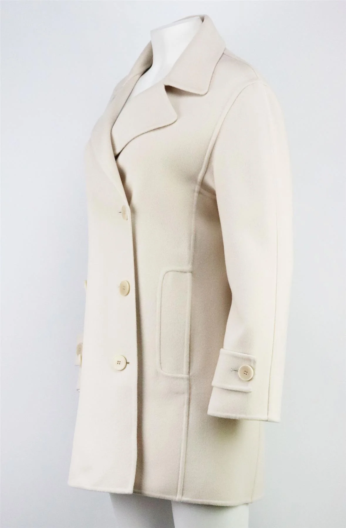 BARBARA BUI OVERSIZED DOUBLED BREASTED WOOL COAT UK 8 - Image 3
