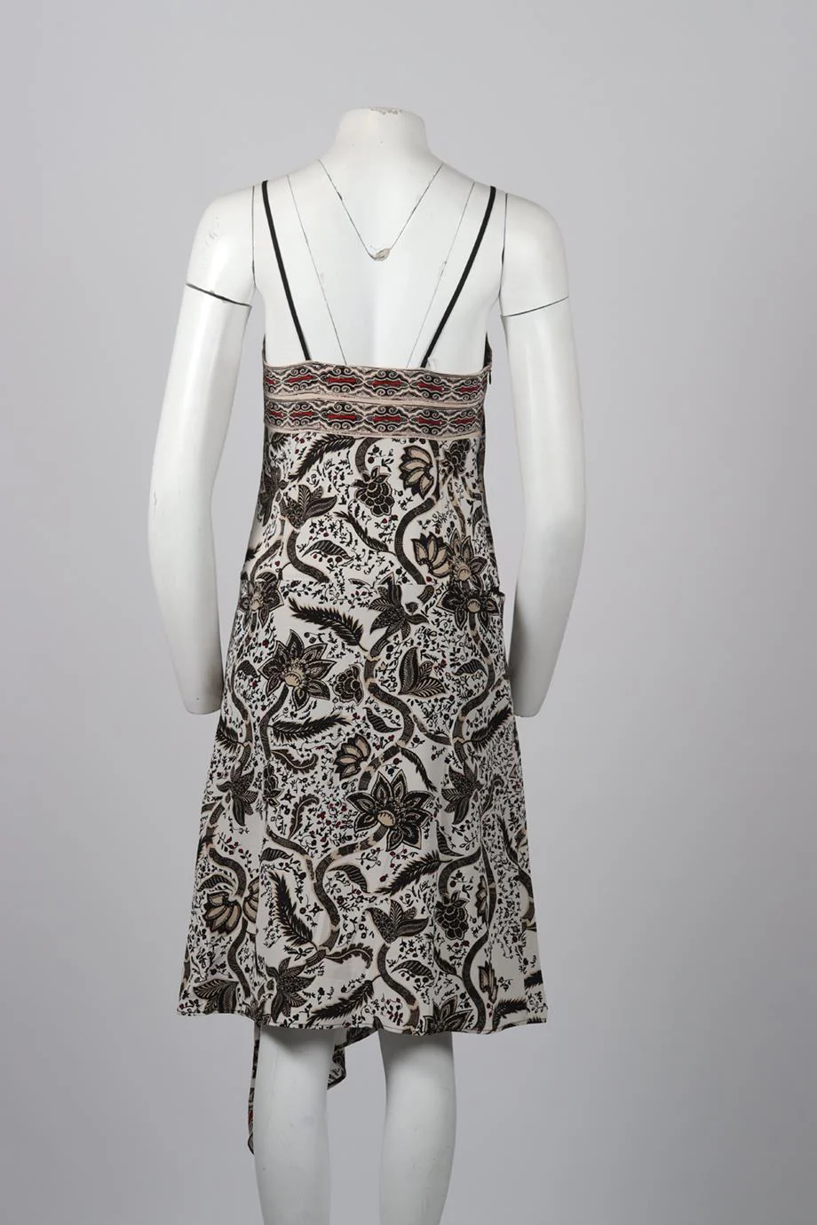 BARBARA BUI PRINTED SILK MIDI DRESS FR 38 UK 10 - Image 4