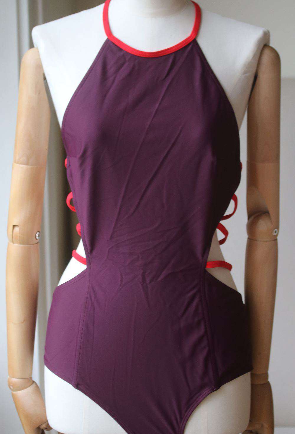 CHROMAT AMELIA RIBBED ONE-PIECE SWIMSUIT LARGE - Image 3