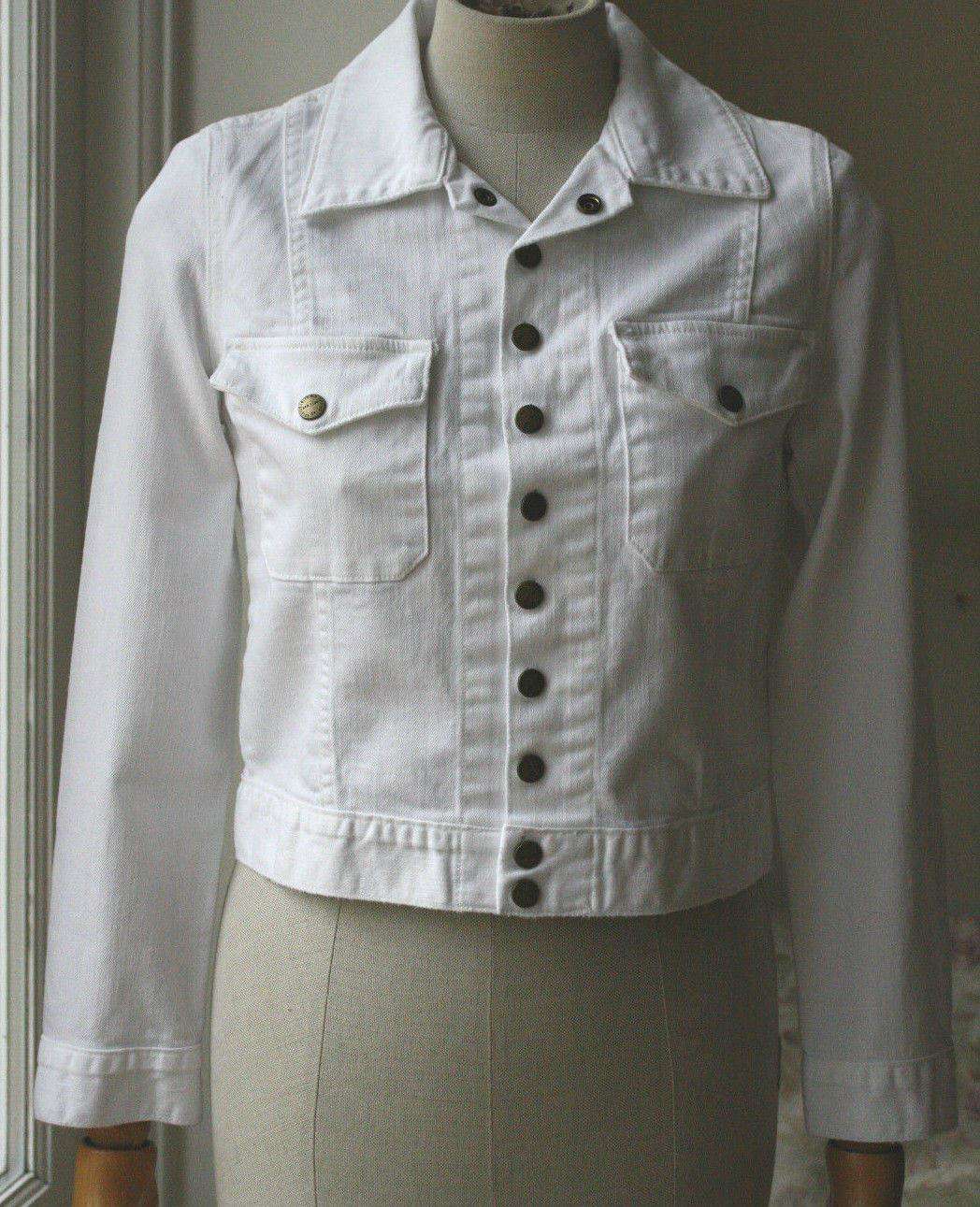 CURRENT/ELLIOTT THE SNAP JACKET IN SUGAR 1 UK 8 - Image 6