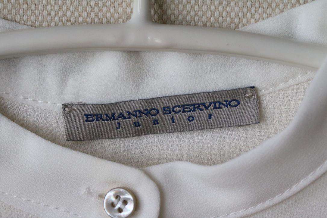 ERMANNO SCERVINO BABY GIRLS IVORY EMBROIDERED CHIFFON DRESS 4 YEARS - Image 5