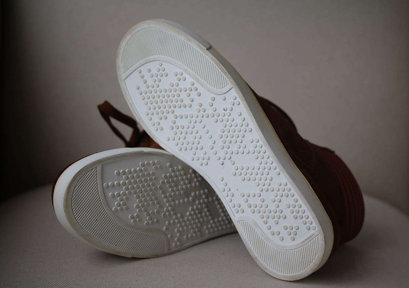 GIANVITO ROSSI BRADY SUEDE AND LEATHER HI-TOP SNEAKERS EU 42 UK 8 US 9 - Image 7