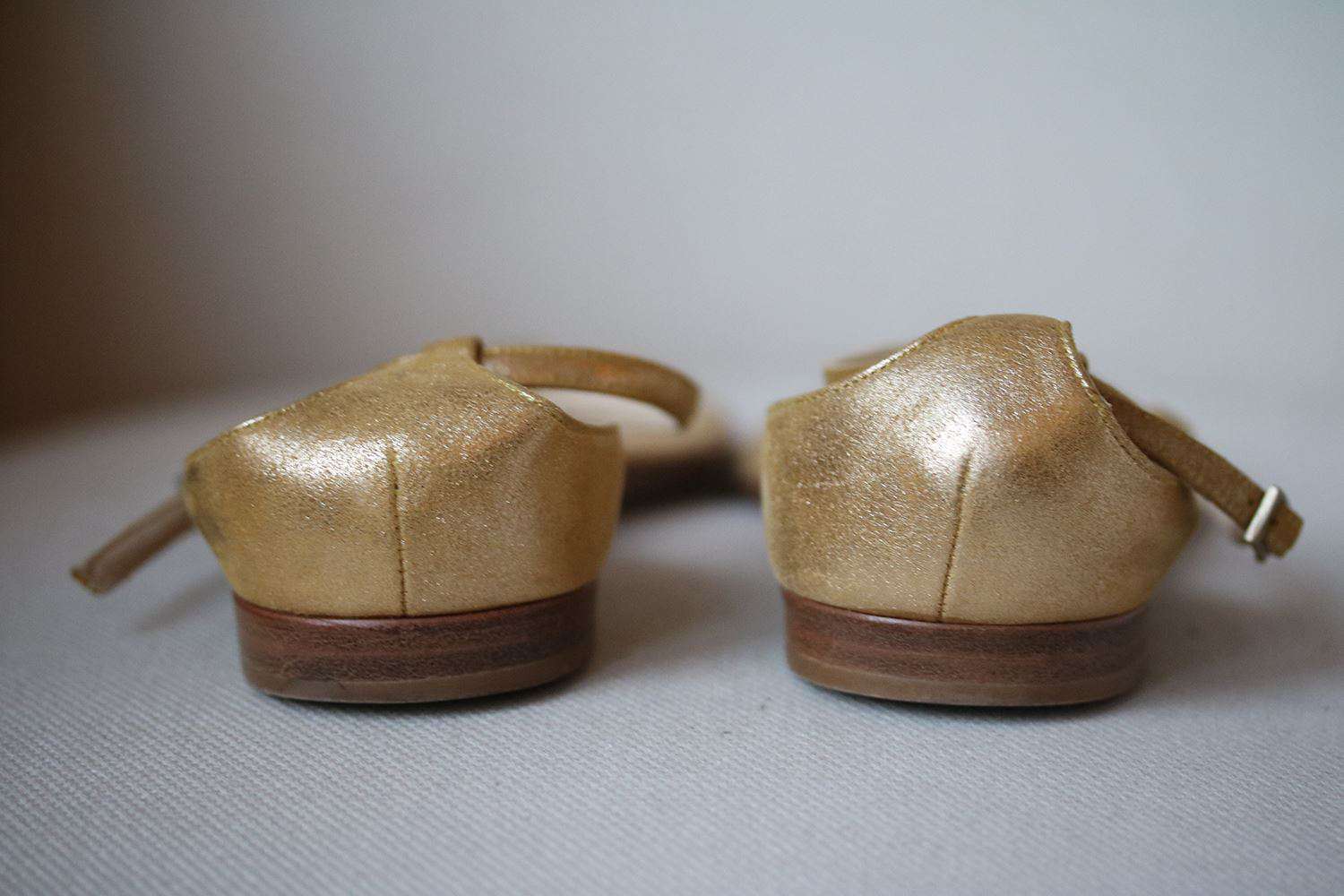 JIMMY CHOO LIMITED EDITION METALLIC EMBELLISHED SANDALS EU 38.5 UK 5.5 US 8.5 - Image 3