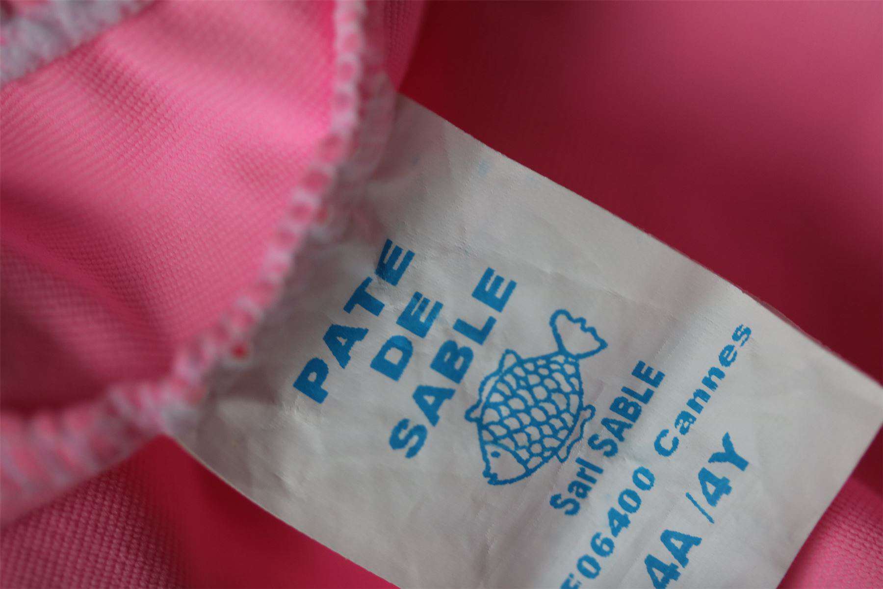 PATE DE SABLE GIRLS PINK FRINGED SWIMSUIT 4 YEARS - Image 4