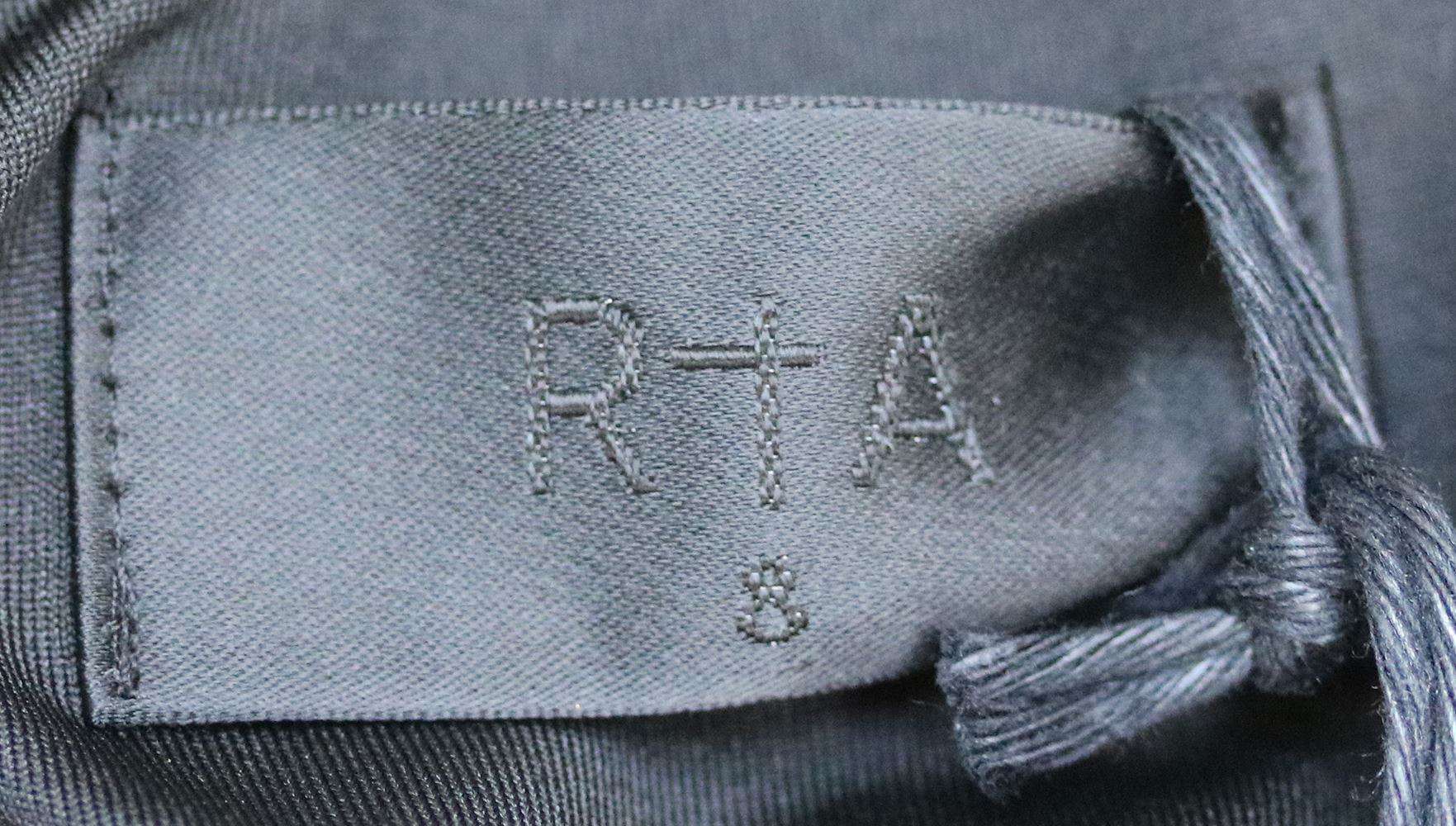 RTA CRYSTAL STRIPED SEQUINED VELVET MINI DRESS US 8 UK 12 - Image 5