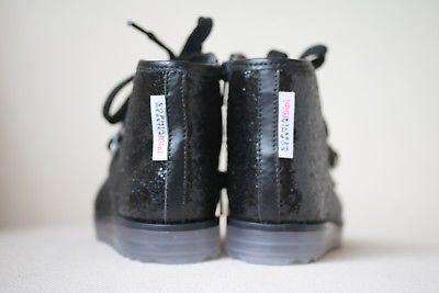 SOPHIA WEBSTER MINI GIRLS BLACK GLITTER WILEY BOOTS EU 26 UK 8.5 - Image 3