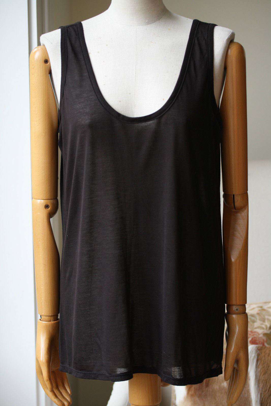 THE ROW BLACK TANK T-SHIRT TEE MEDIUM - Image 3
