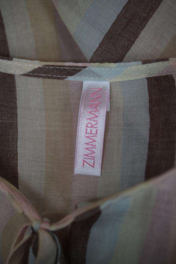 ZIMMERMANN GIRLS JASPER STRIPE KAFTAN DRESS 4 YEARS - Image 3