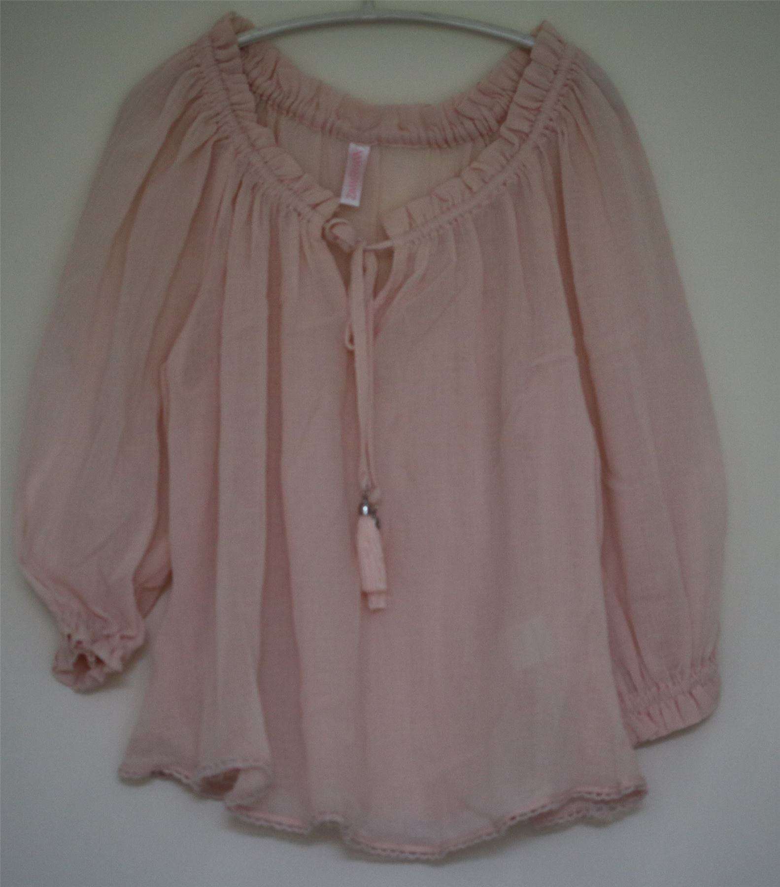 ZIMMERMANN KIDS GIRLS PINK CHEESECLOTH TOP 4 YEARS - Image 3