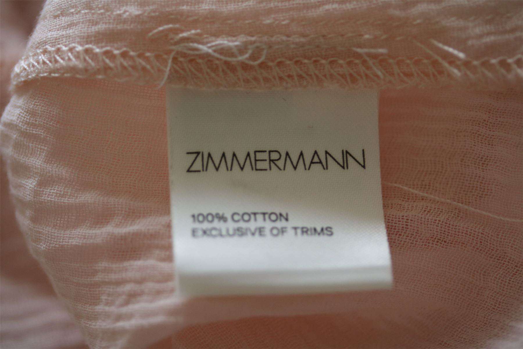 ZIMMERMANN KIDS GIRLS PINK CHEESECLOTH TOP 4 YEARS - Image 4